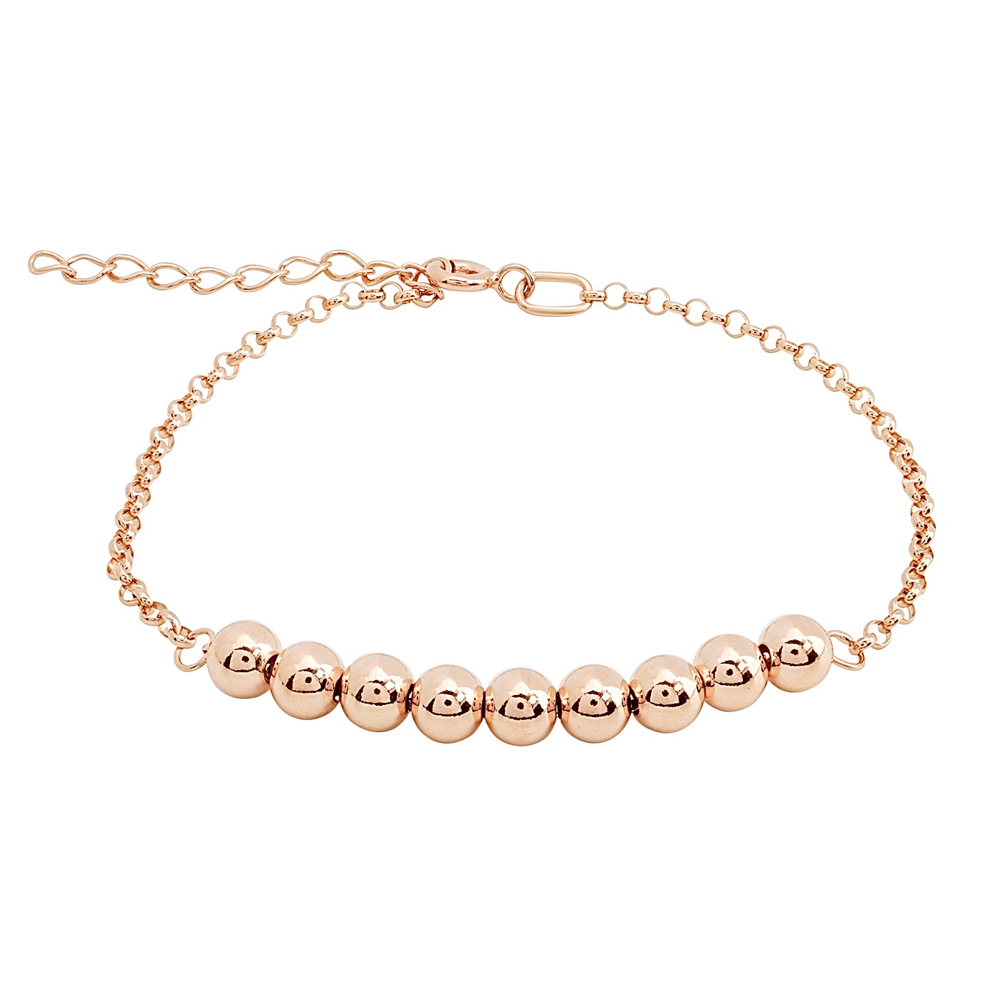 Gold Bead Bracelet, 14K Yellow Gold